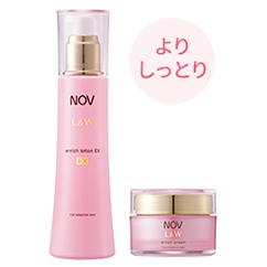 敏感肌用高保湿エイジングケアのノブ L＆W 定期 化粧水（より