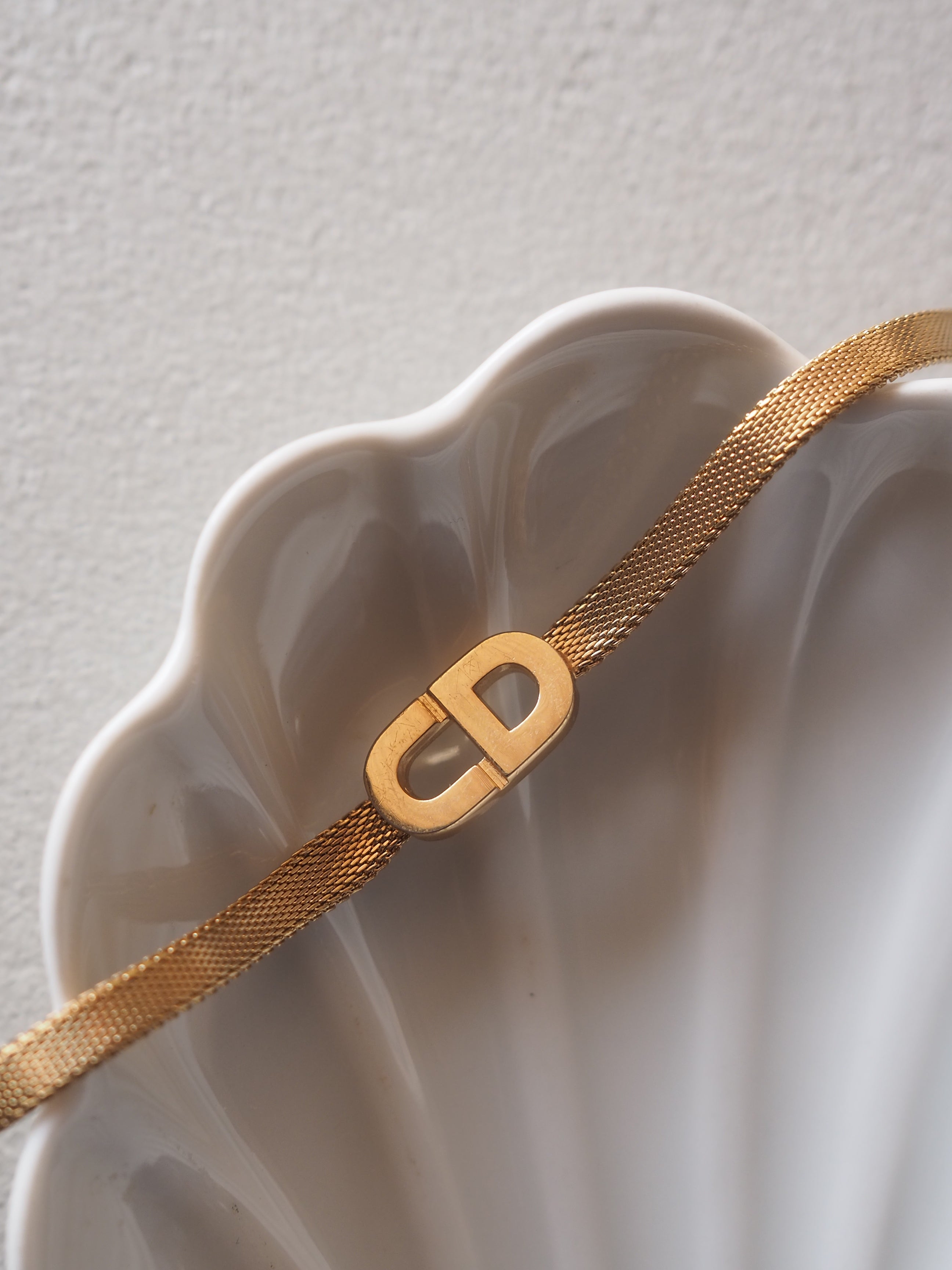 Christian Dior ディオール CDロゴ ブレスレット ゴールド ヴィンテージ