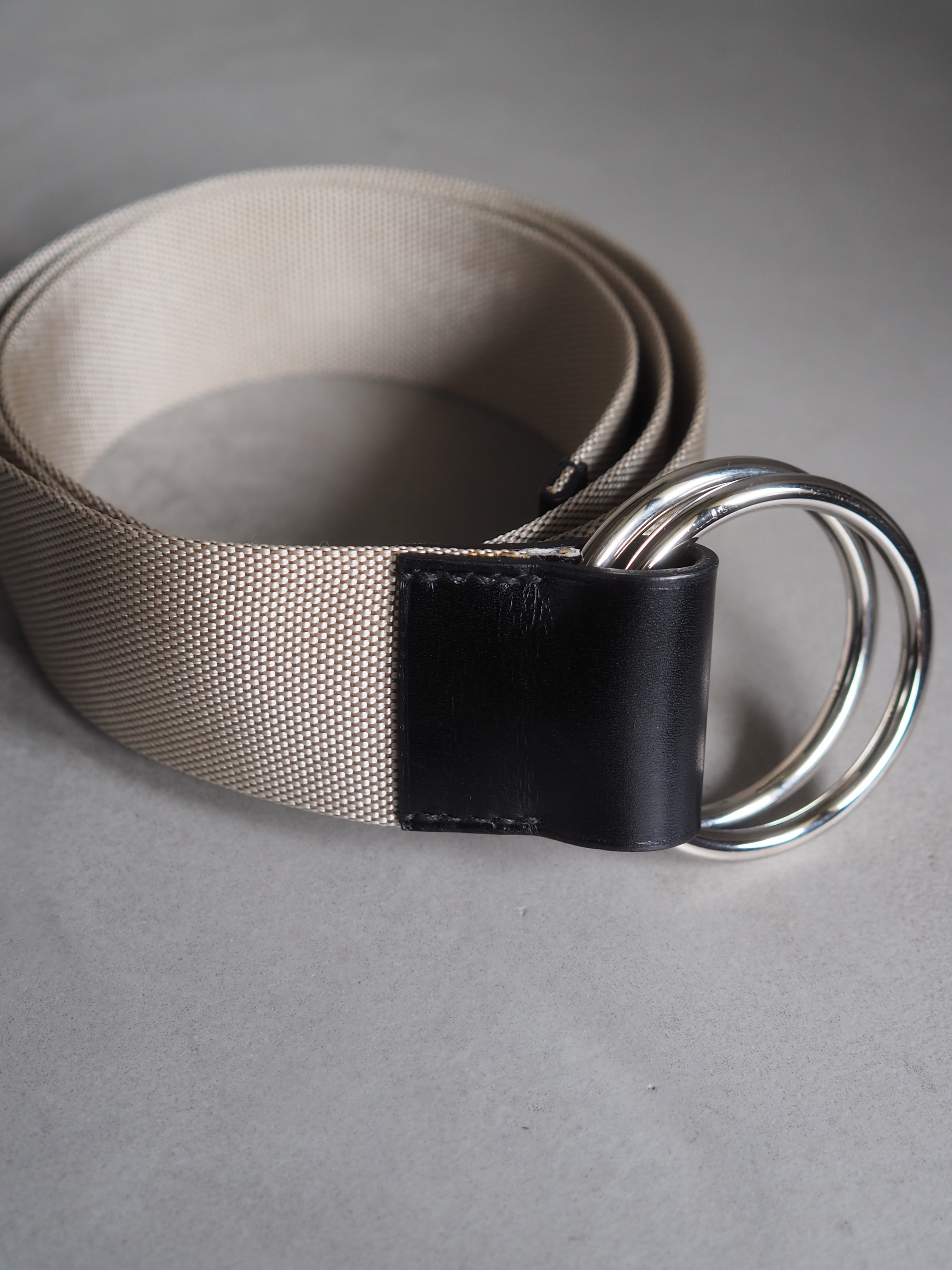 HERMES エルメス ダブル リング ベルト マルジェラ期 115 メンズ