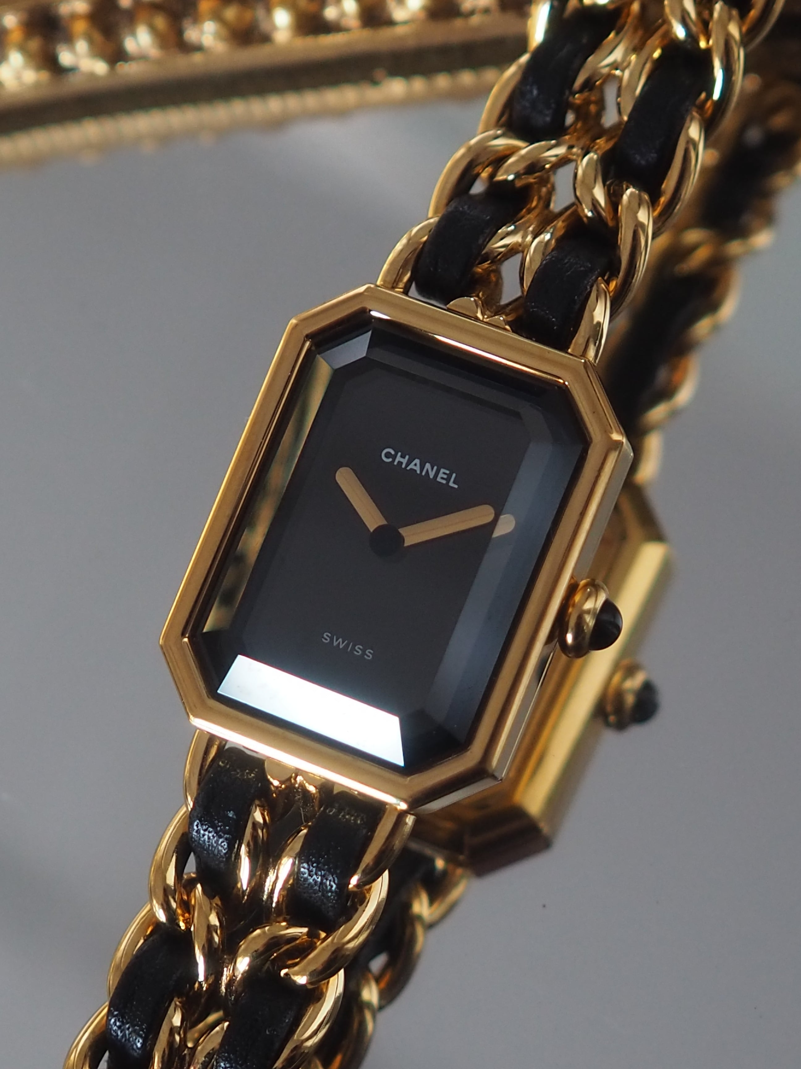 CHANEL シャネル プルミエール チェーン ウォッチ 腕時計 ゴールド