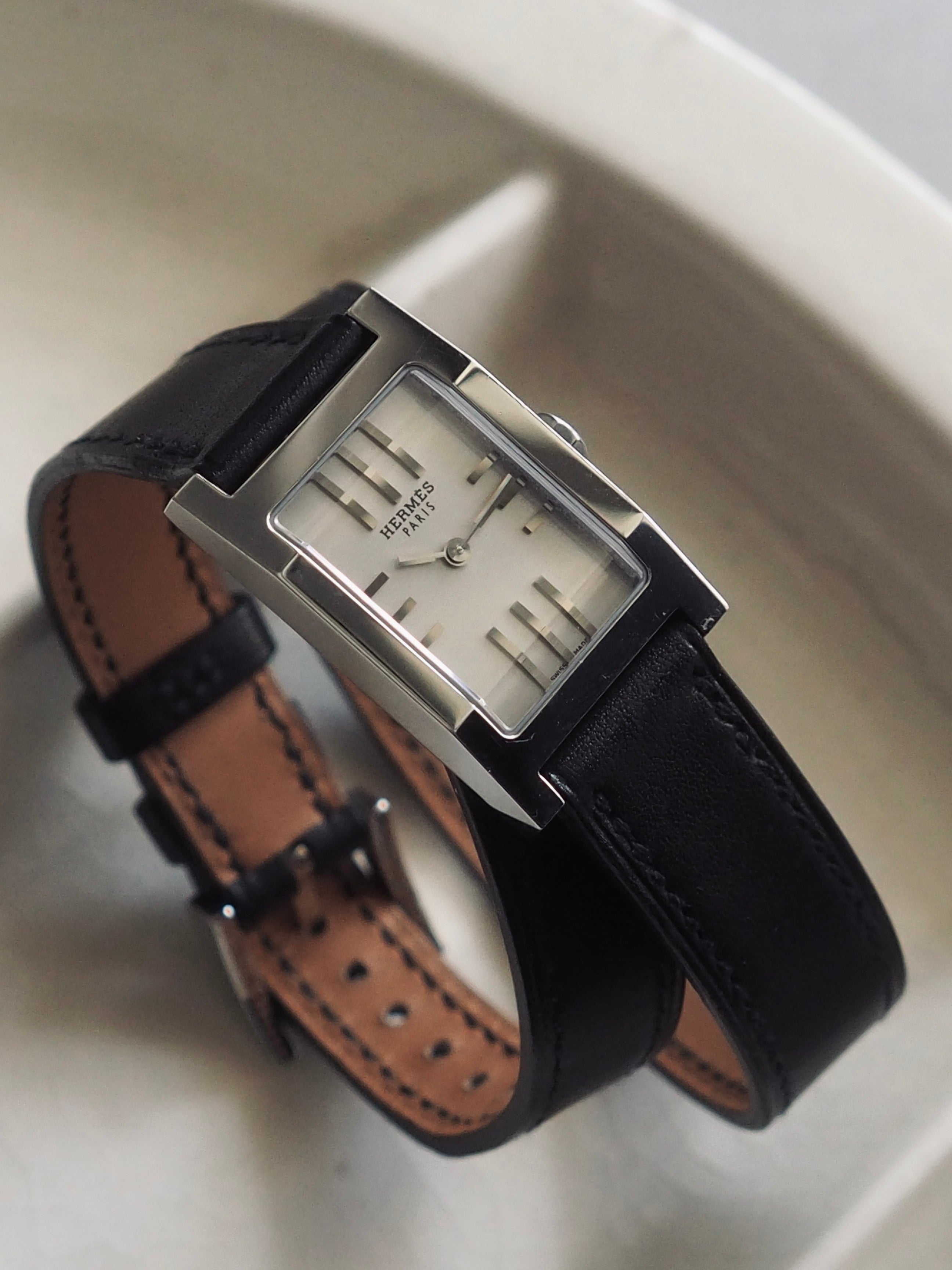 HERMES エルメス タンデム ウォッチ 腕時計 ドゥブルトゥール シルバー