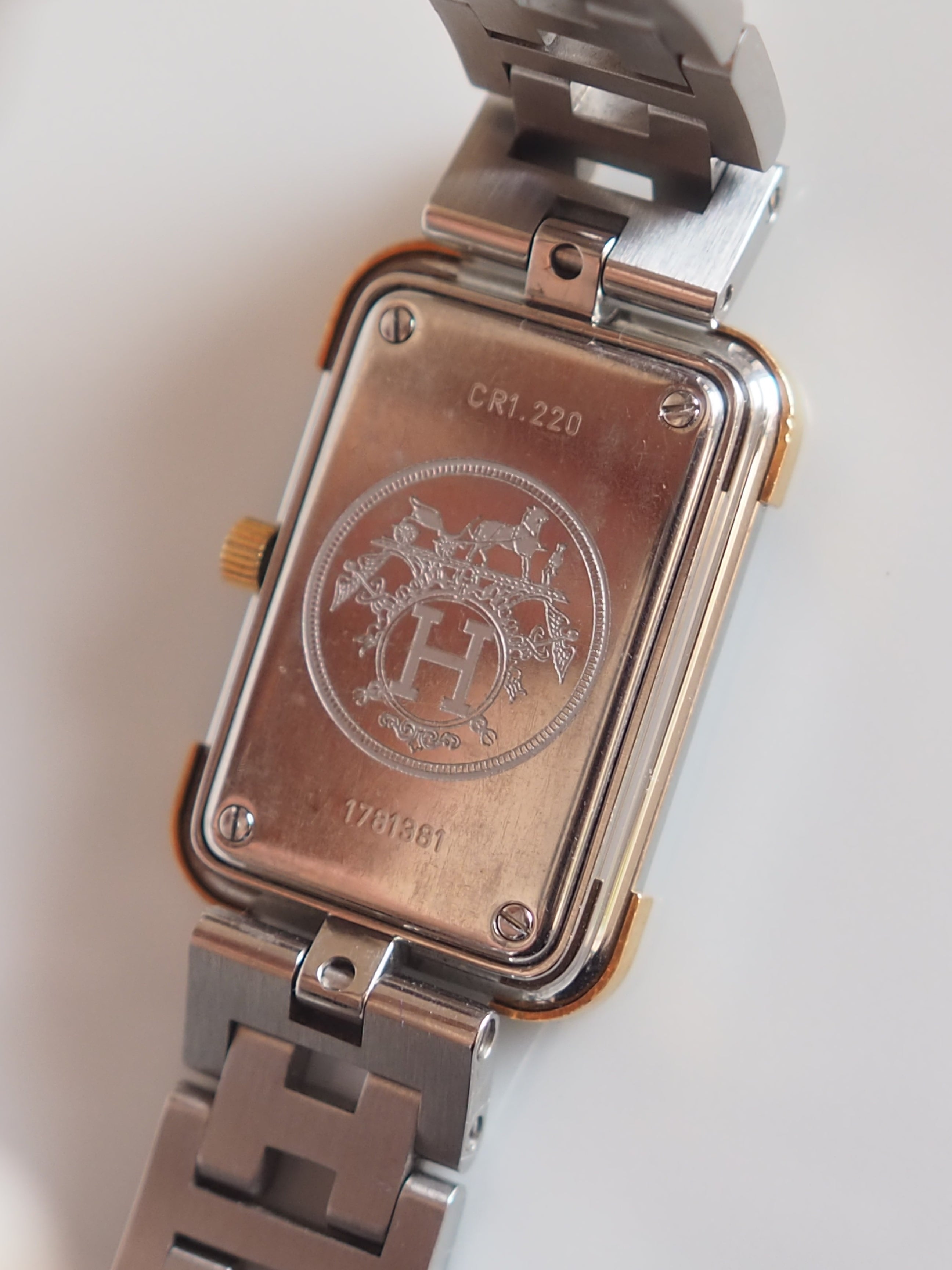 HERMES エルメス クロアジュール ウォッチ 腕時計 レザー メタル