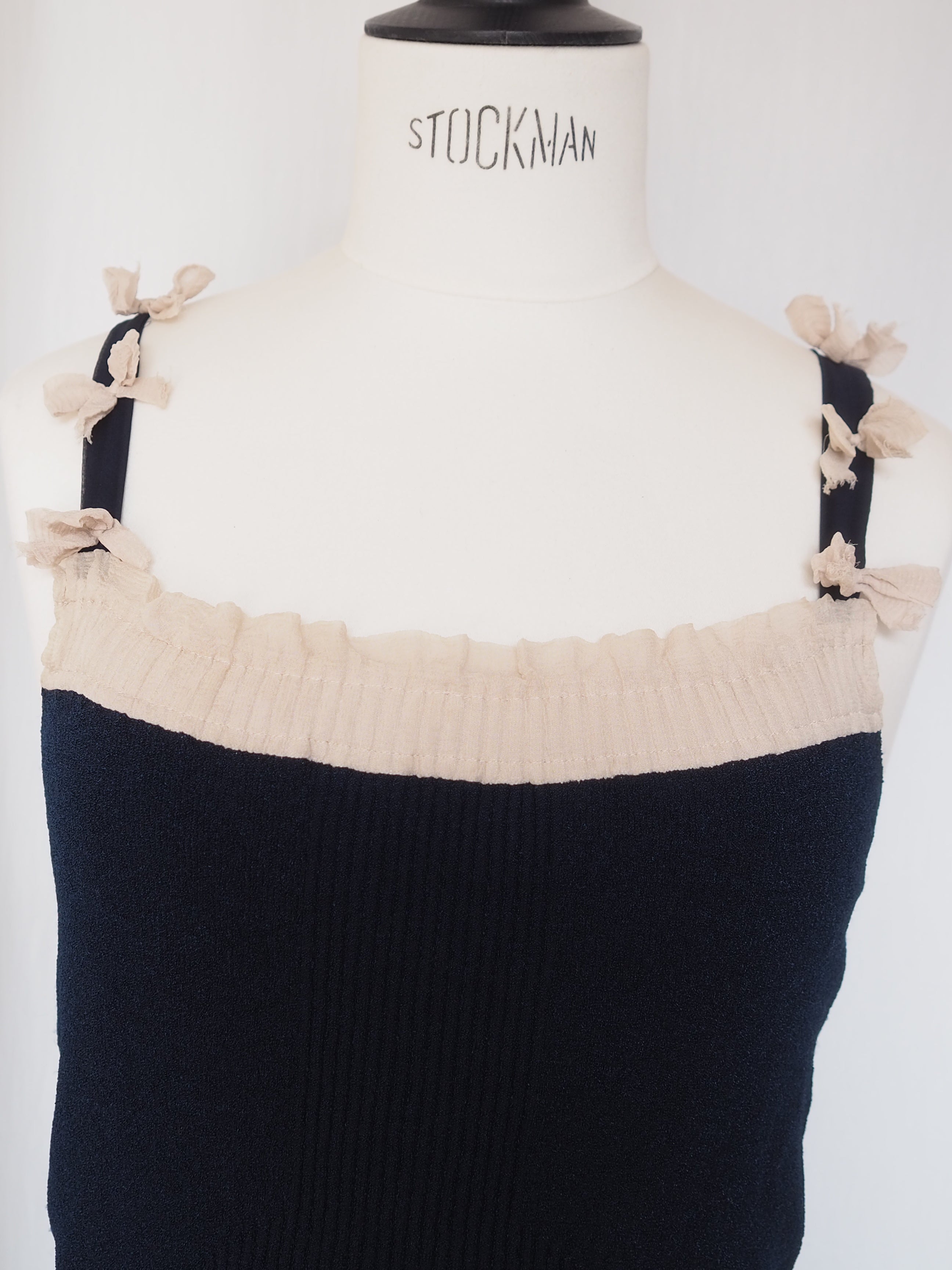 CHANEL シャネル リボン ニット キャミソール トップス 06P 38サイズ