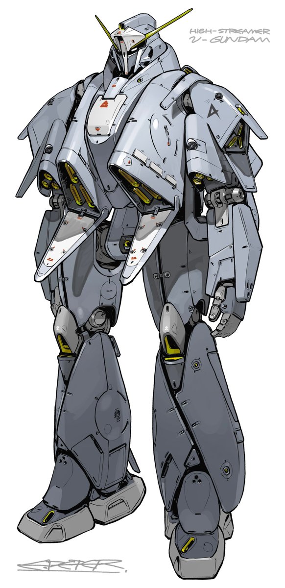 ハイストリーマー版νガンダム描いた！