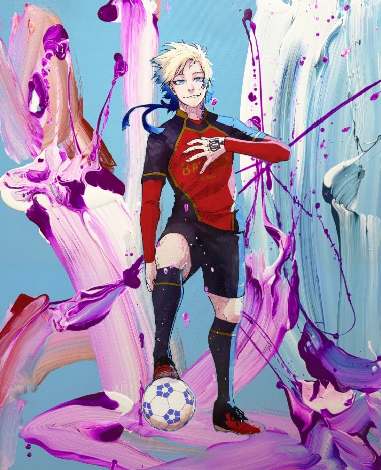 ⚽SHINJUKU ART WEEK #ブルーロック×伊勢丹⚽ ノ村 優介先生による描き