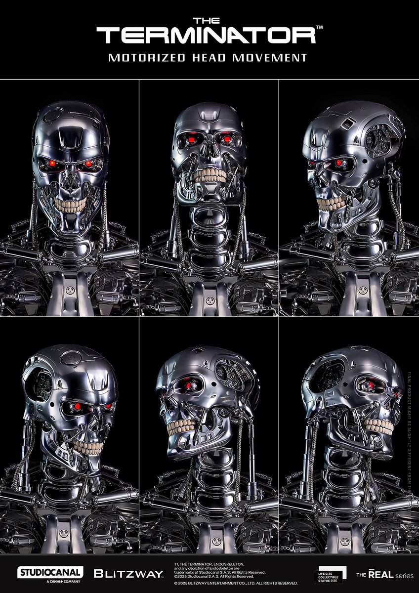 T-800 Endoskeleton Skull 1/1 ライフサイズレプリカ】 『未来は決まっ