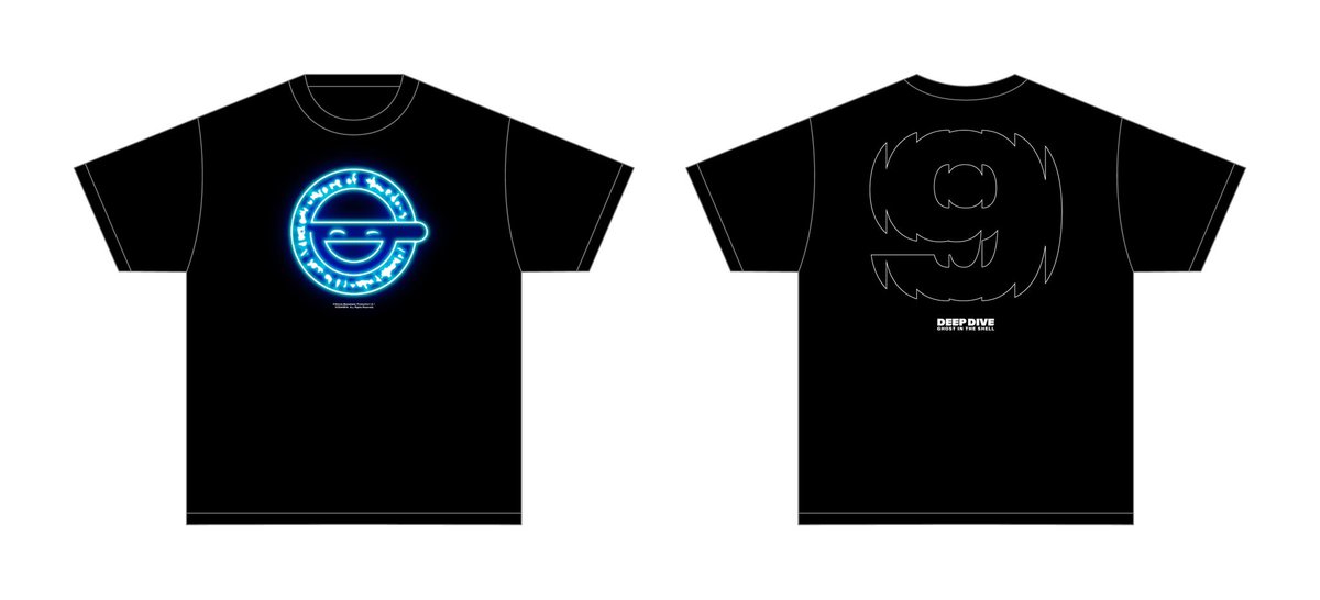 ◤DEEP DIVE / 攻殻機動隊S.A.C. × GEEKS RULE SILKSCREEN T SHIRT