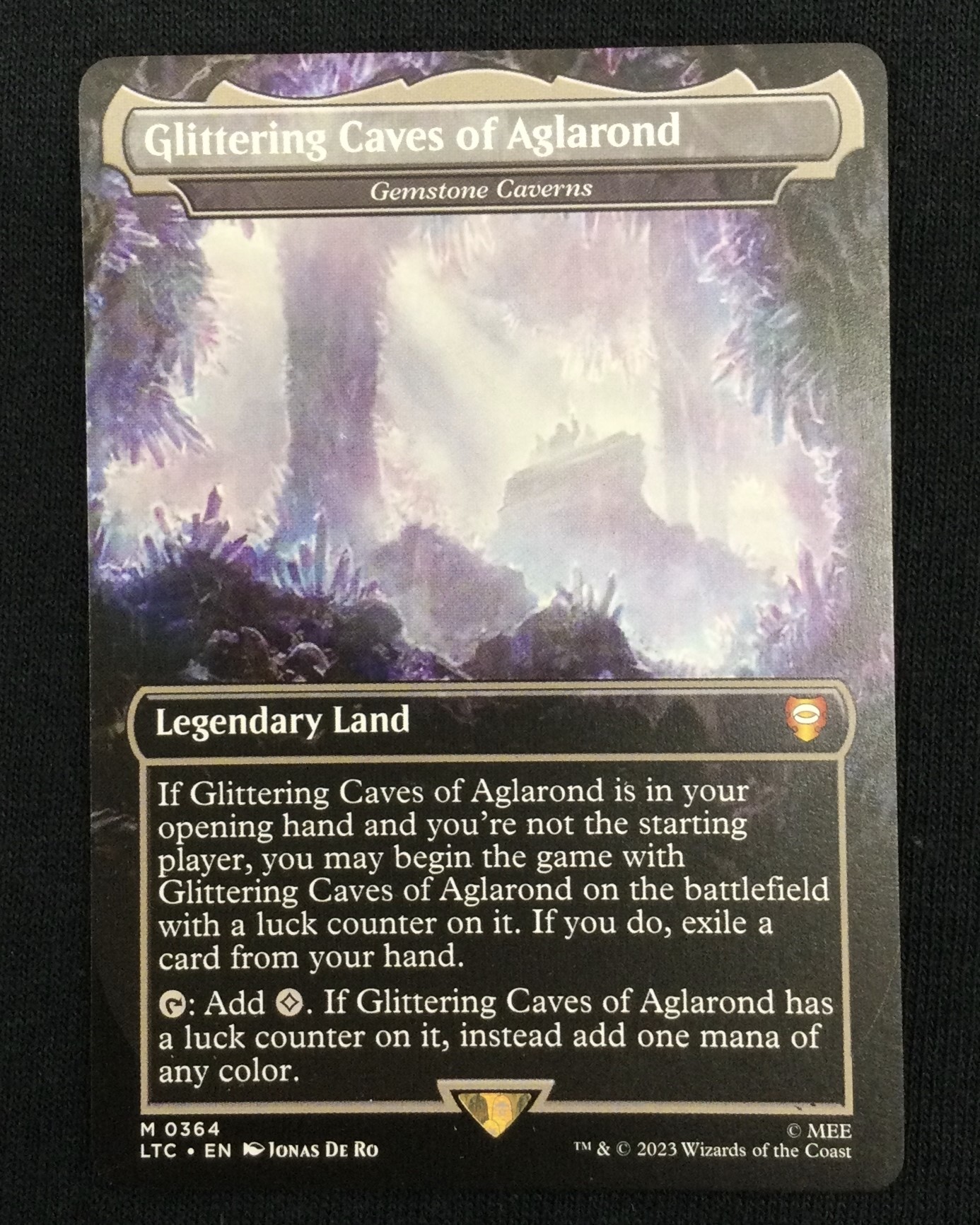Glittering Caves of Aglarond - Gemstone Caverns - MTG Proxy