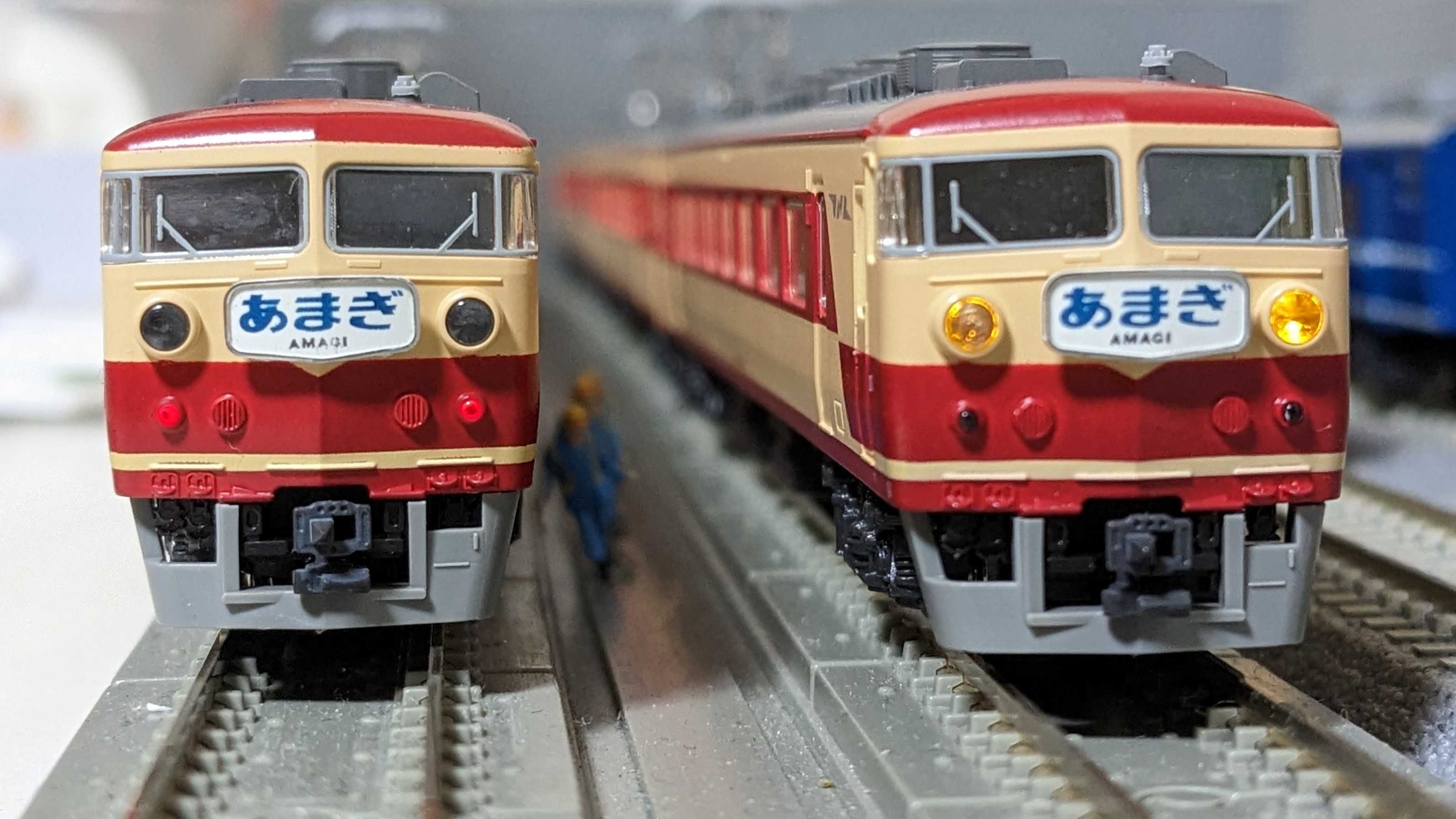 🔴入線 kato 10-393/394 157系[あまぎ] 7両基本セット/2両増結セット 9