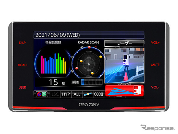 コムテック、新型レーダー探知機『ZERO 709LV』発売へ 超広角レーザー