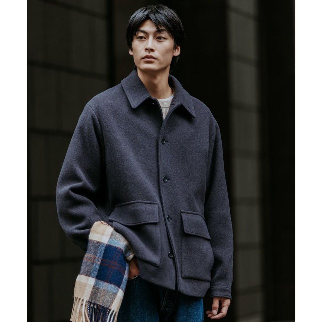 UNITED ARROWS green label relaxing SENTDALE WOOL カバーオール