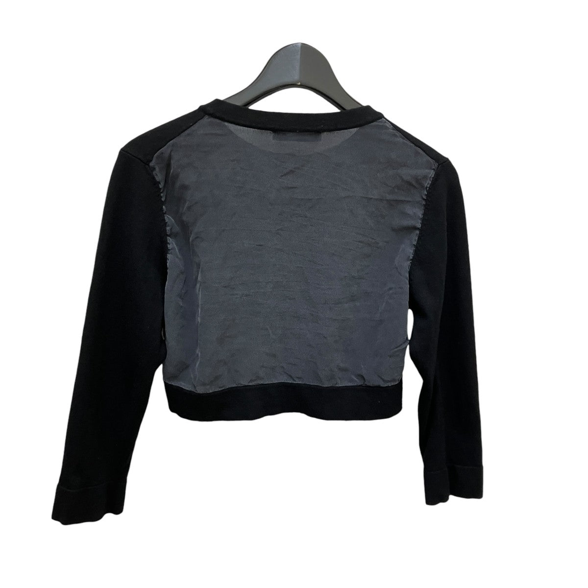 YOKO CHAN(ヨーコチャン) シルク切替カーディガンYEN-118-001 YEN-118