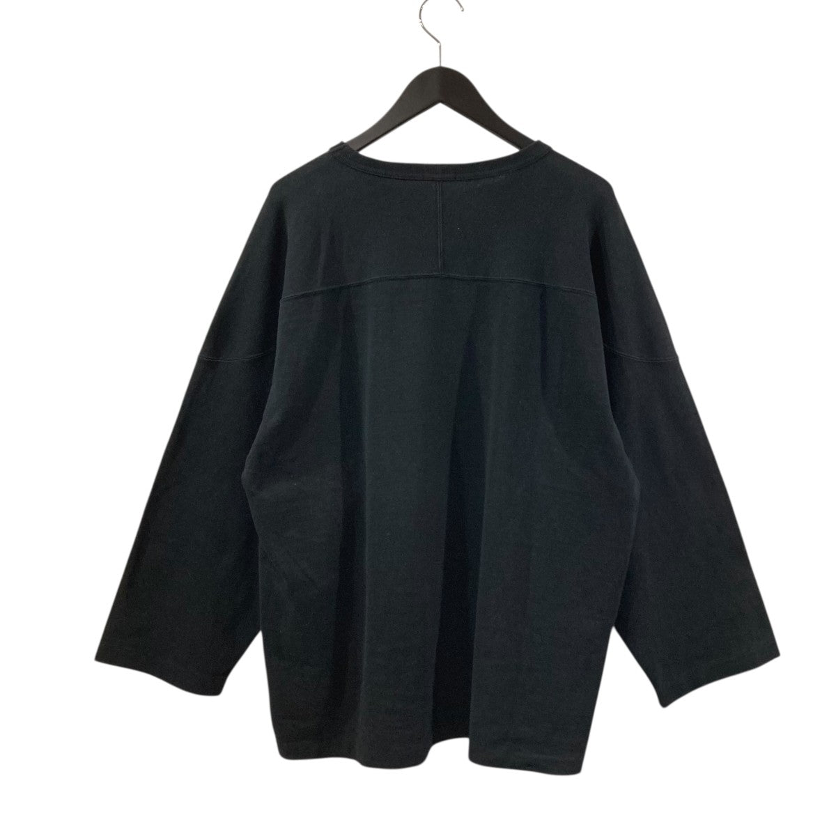 COMOLI(コモリ) フットボールTシャツ V01-05005 V01-05005 ブラック