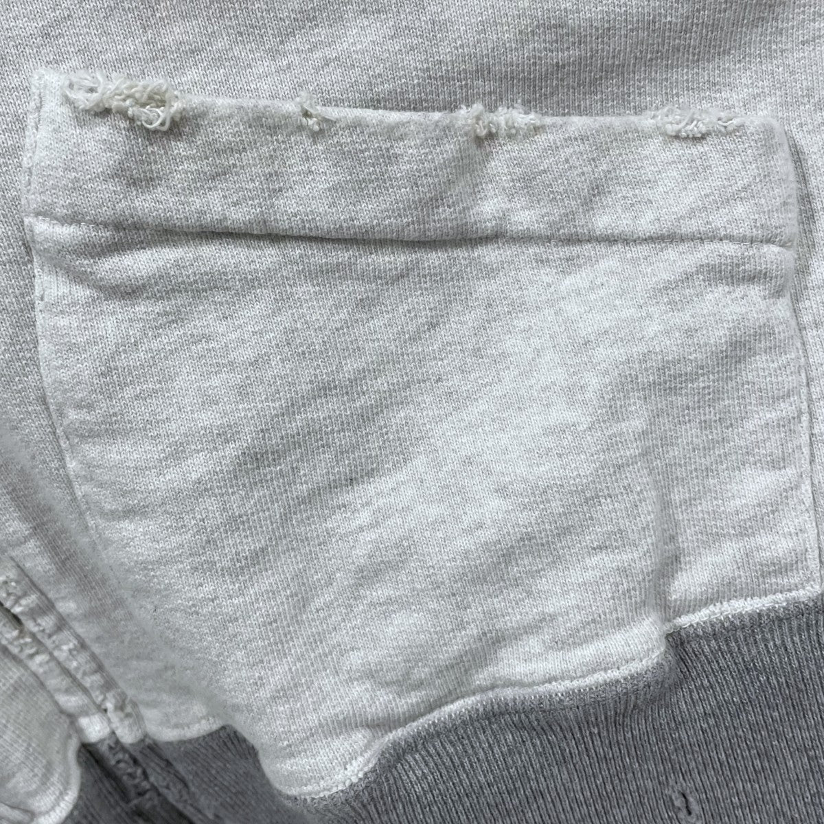 ANCELLM(アンセルム) 25SS ダメージ加工ジップアップパーカー ZIPUP
