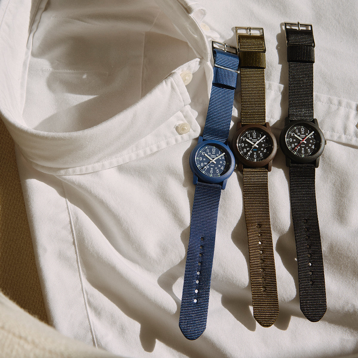 タイメックス キャンパー 34mm 復刻モデル チビミリ ブルー T2N257