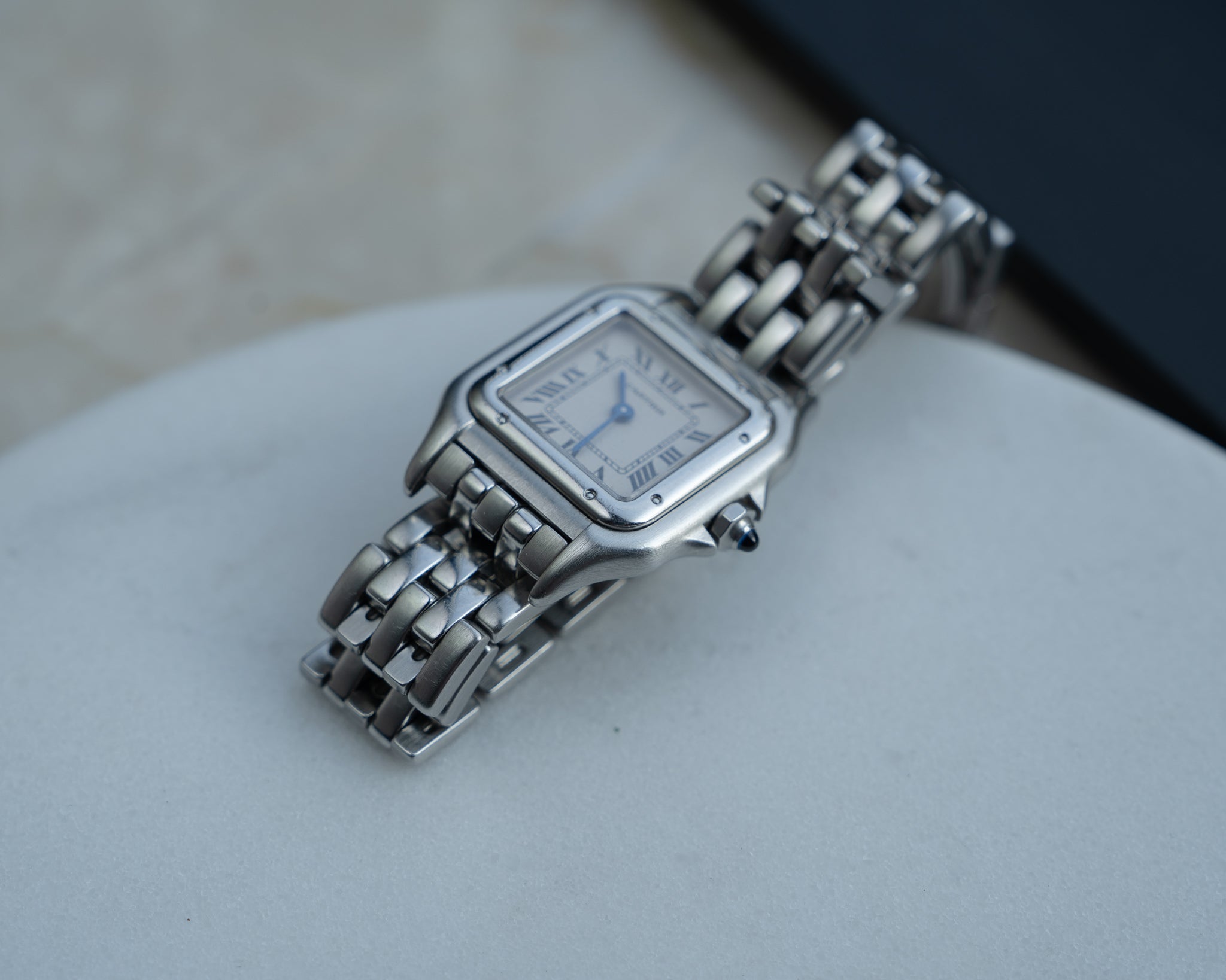 カルティエ パンテール SM スチール製 Ref. 1320、箱と書類付き