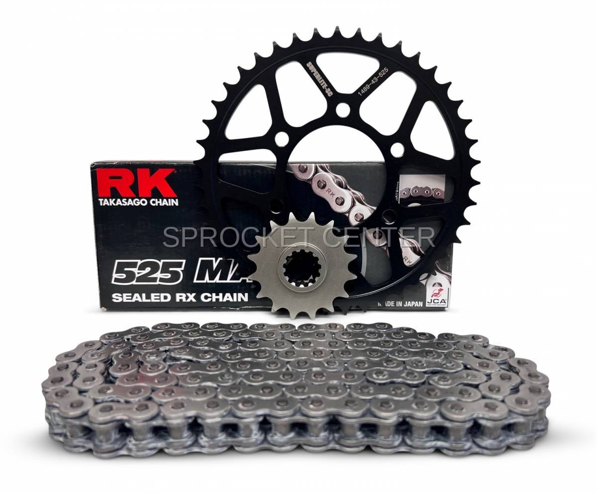 KAWASAKI ZX-6R/636 Ninja (05-06) TEK5 Steel Sprockets & 520 Chain Kit