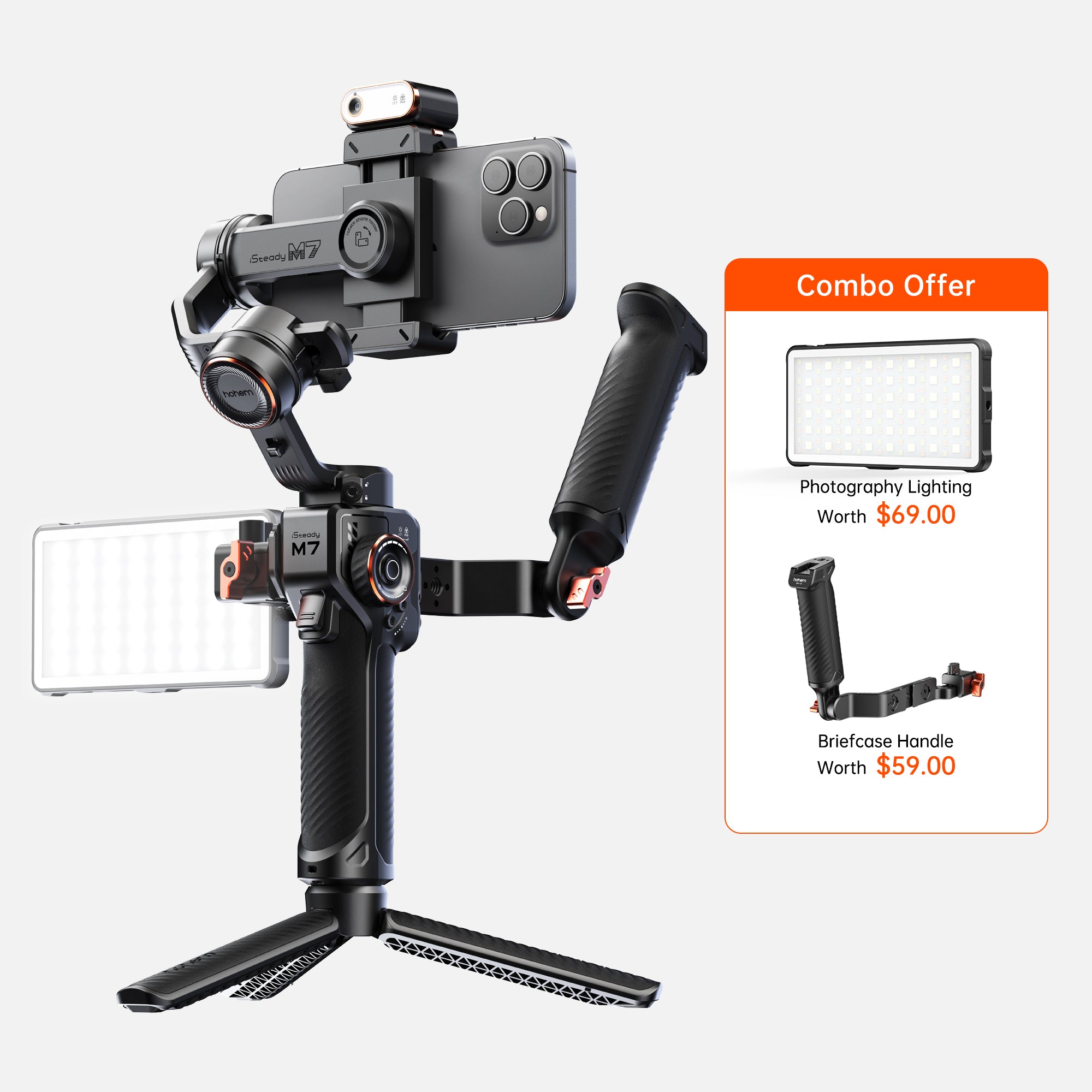 Hohem iSteady M7 – AI-Powered Gimbal for Phone