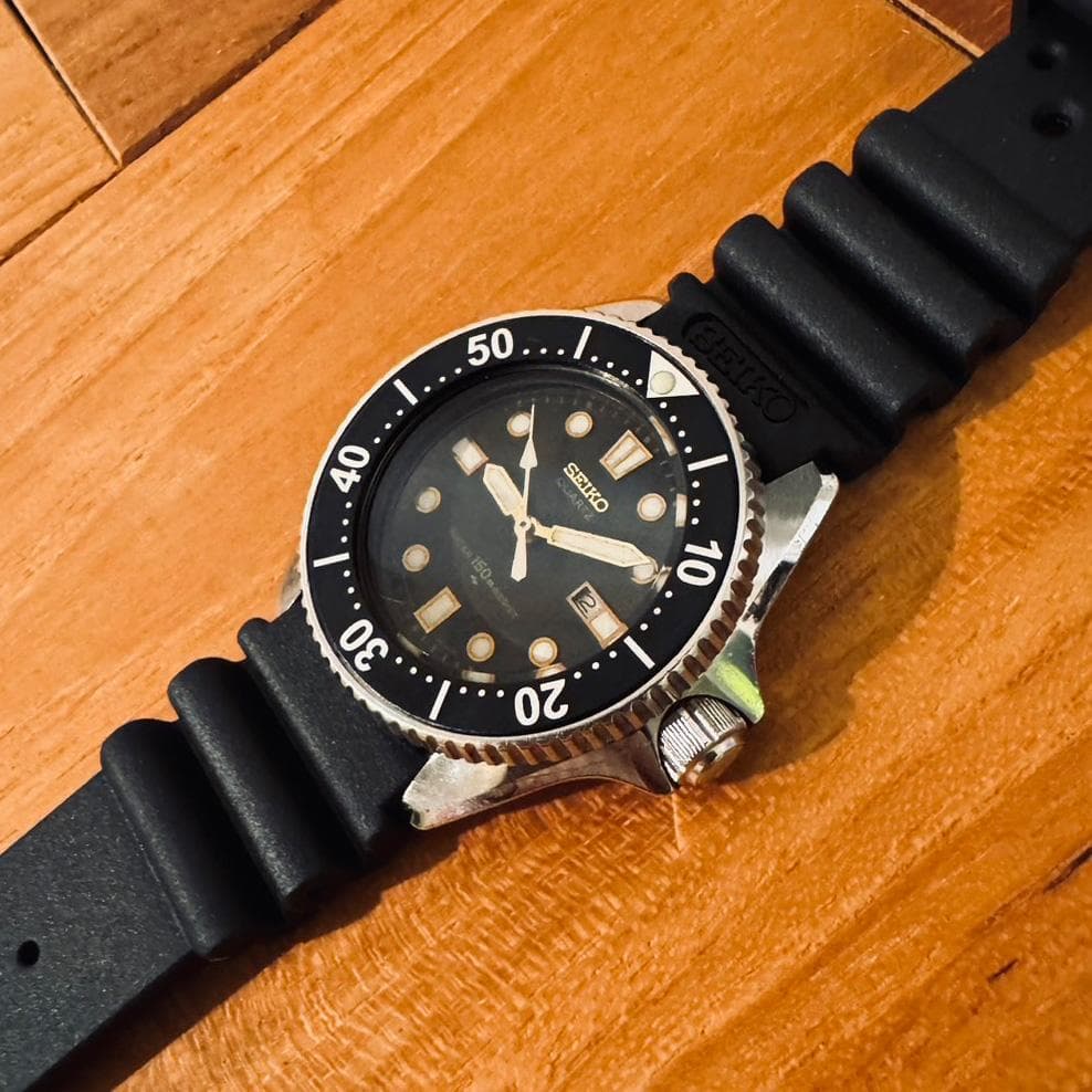 SEIKO セイコー 2625-0010】レトロ調デザインのダイバーズウォッチ