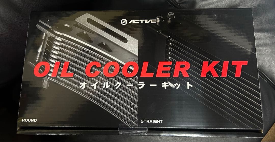 新品未使用 ACTIVE ラウンド オイルクーラーフルセット CBX400F オイルクーラーキット ラウンド #6 9-10R ブラック仕様 | ACTIVE