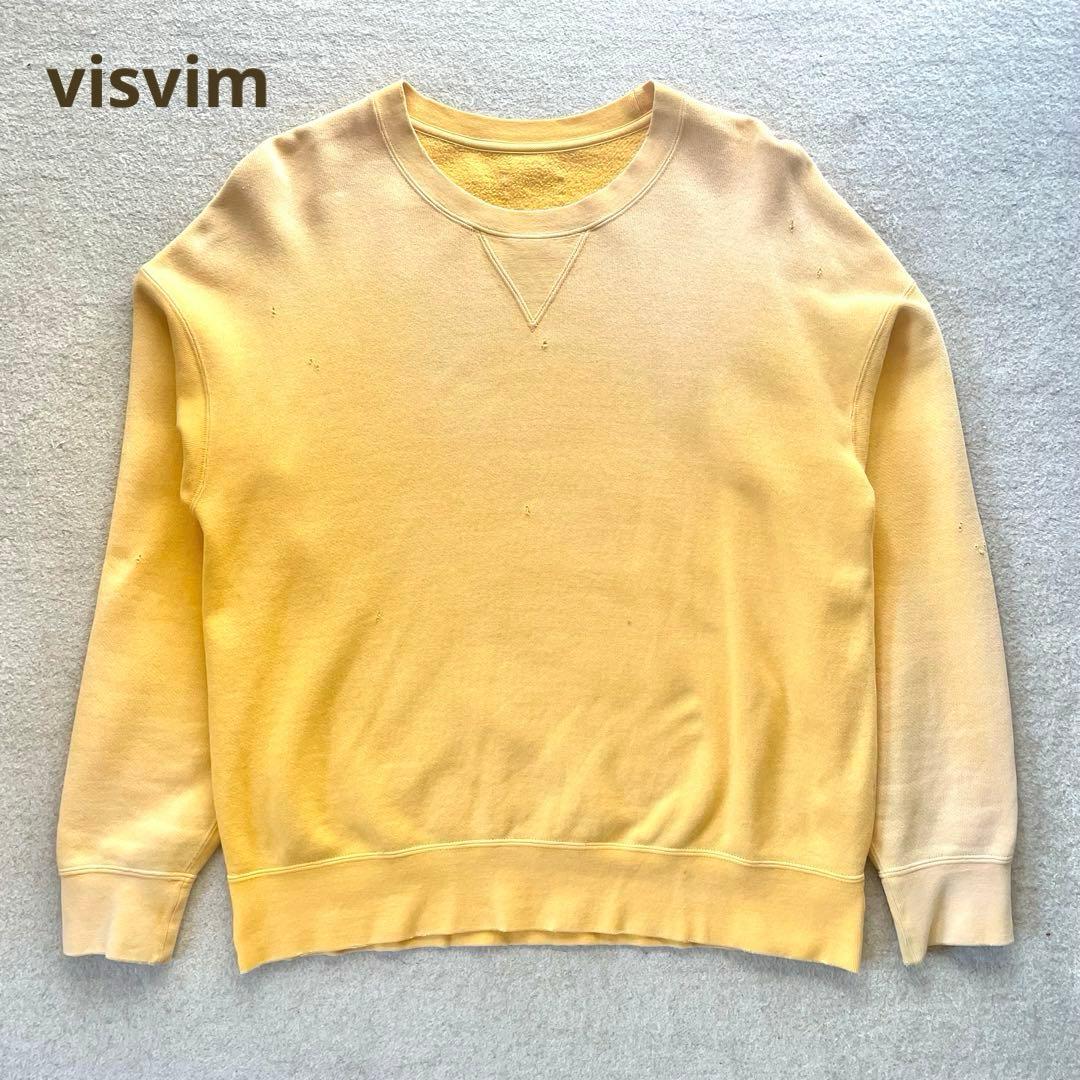 【枇杷】visvim JUMBO SB SWEAT L/S CRASH visvim/JUMBO SB SWEAT L/S CRASH (BLACK)