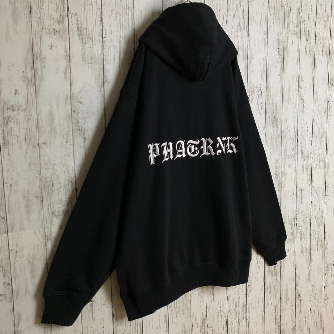 極美品・超絶人気モデル】ファットランク☆バック刺繍ロゴ入りパーカー