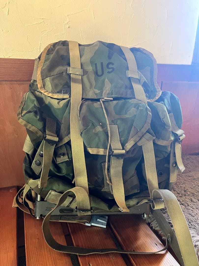 米軍実物　アリスパック　US ARMY 70年代 U.S.ARMY 米軍実品 LC-1 ナイロン アリスパック フィールド