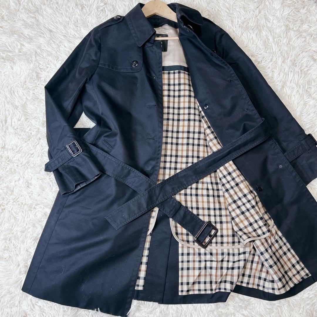 美品✨DAKS トレンチコート ライナー クラブチェック ベルト サイズ40