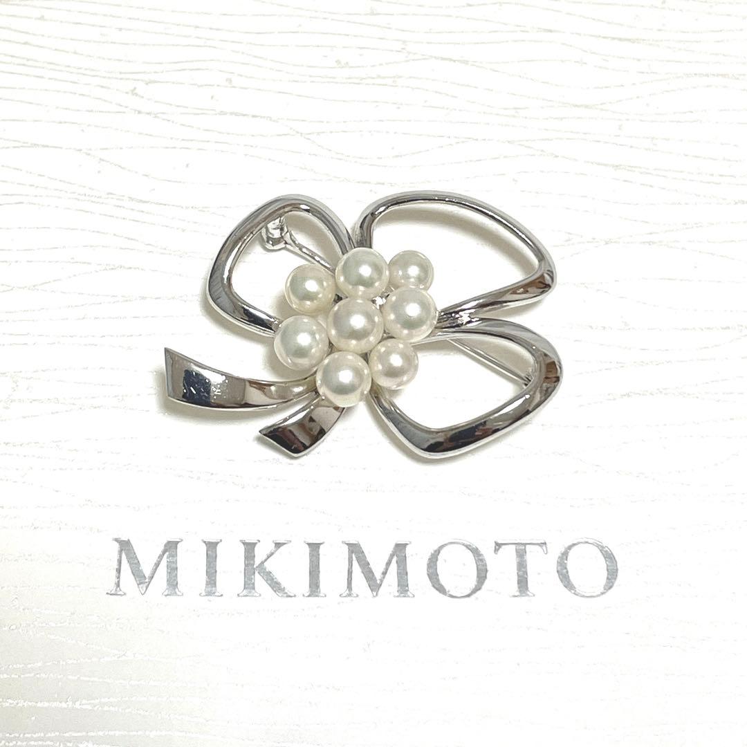 美品✨皇室御用達 MIKIMOTO ミキモト アコヤ真珠 パール ブローチ MIKIMOTO ミキモト アコヤパール 真珠 ブローチ K14イエローゴールド