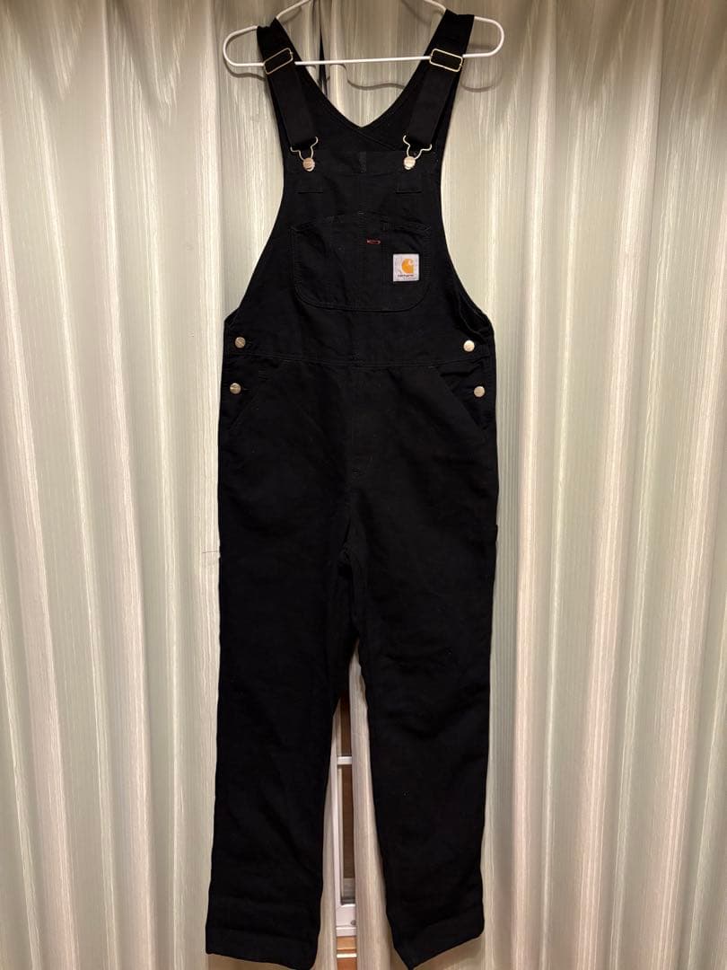 パンツ Carhartt BIB OVERALL 30 X 32 BLACK CARHARTT WIP BIB OVERALL [BLACK] | yellow's