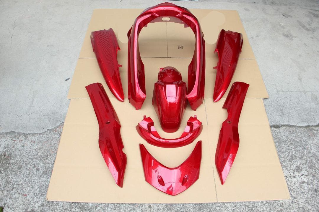 マジェスティ250C SG03J 外装 8点セットカウル 赤 マジェスティ 250/C SG03J エアロ 外装 カウル フロント リア