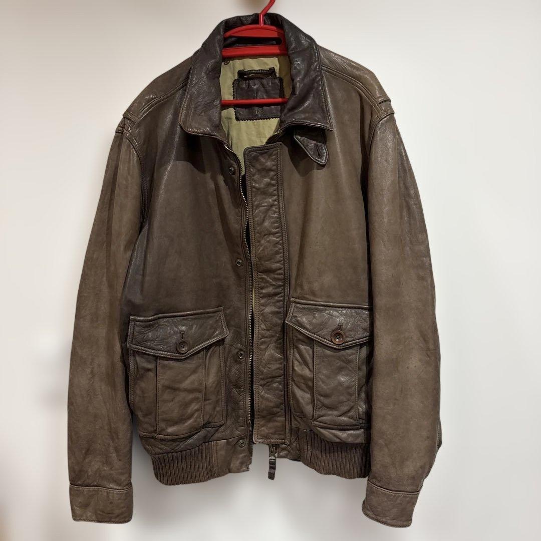 十*一様 Timberland ブラウンレザージャケット 中古・古着通販】Timberland (ティンバーランド) レザージャケット