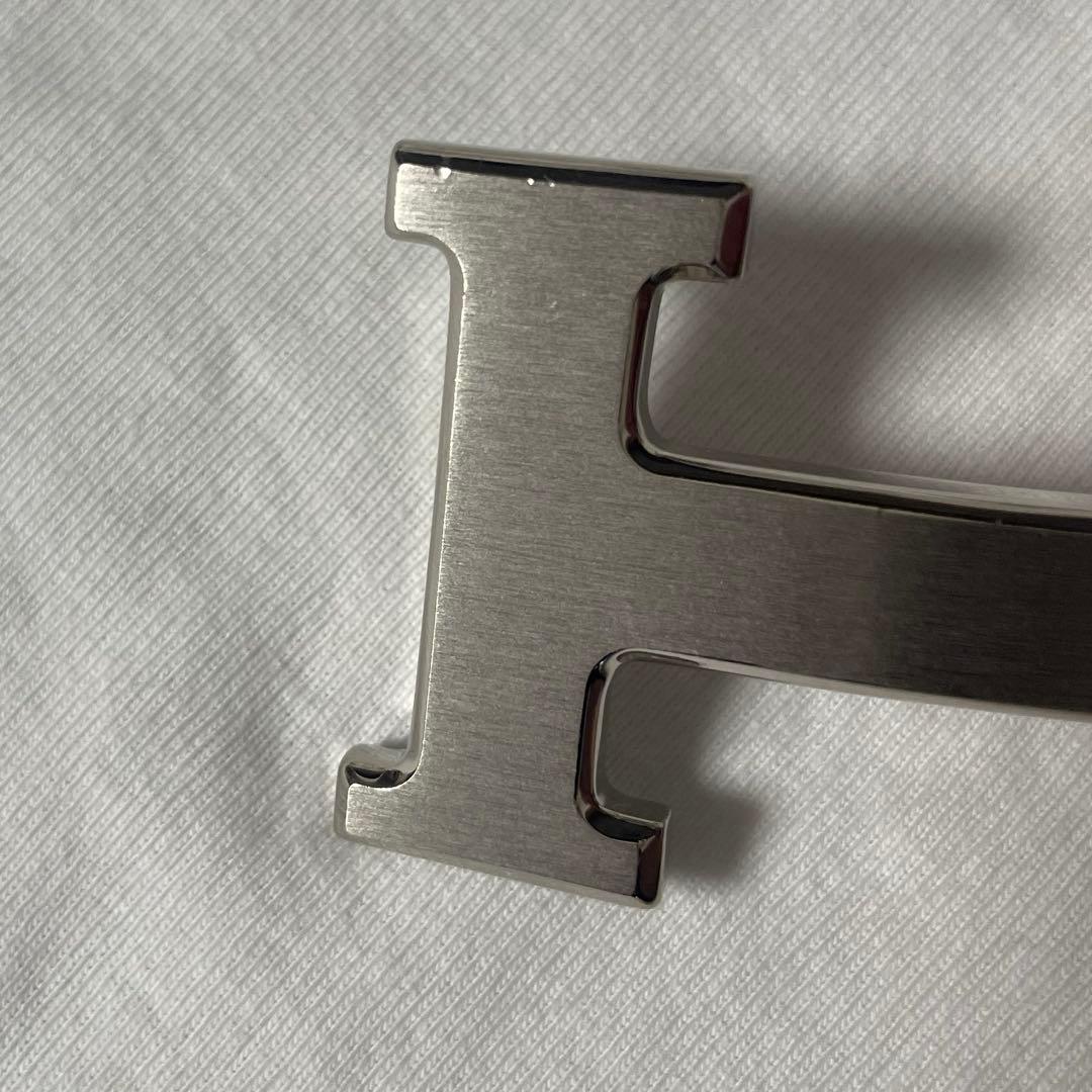 エルメスベルトバックルのみ《H》 シルバー中古32mmシルバー