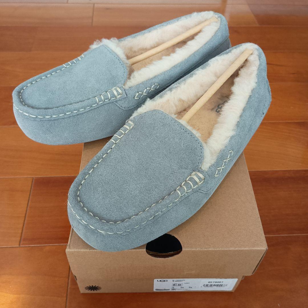専用　UGG Ansley グレー　LGRY モカシン スリッポン 8D 楽天市場】UGG アグ ANSLEY あったかスリッポン スリッポン フラット