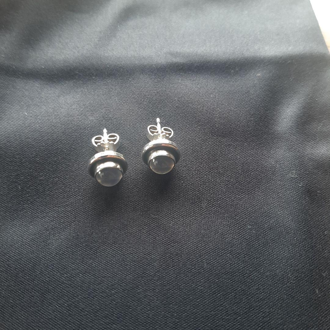 ジョージジェンセンのムーンストーンのシルバーピアス Georg Jensen（ジョージ ジェンセン） イヤリング ムーンストーン