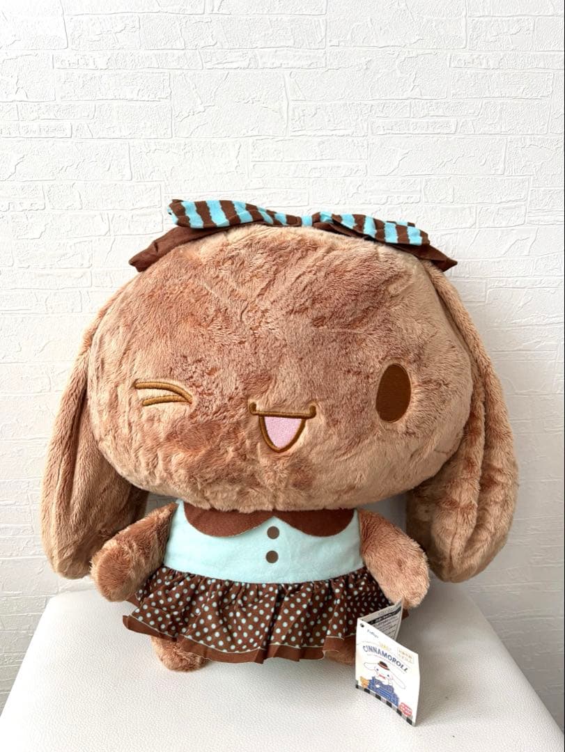 希少•タグ付き】シナモロール チョコミントBIGぬいぐるみ モカ - メルカリ