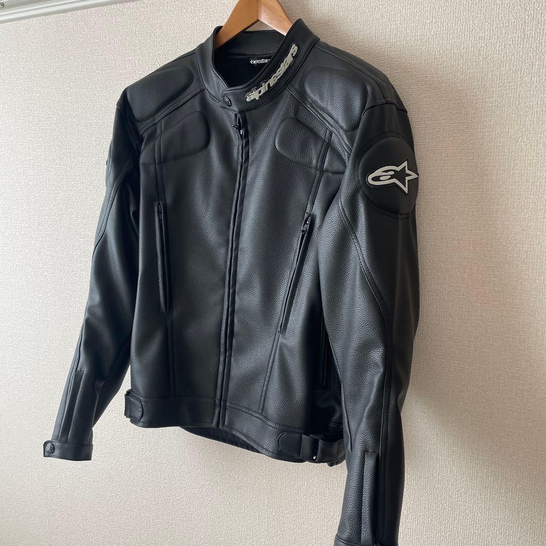 Alpinestars ブラック ライダースジャケット Lサイズ - メルカリ