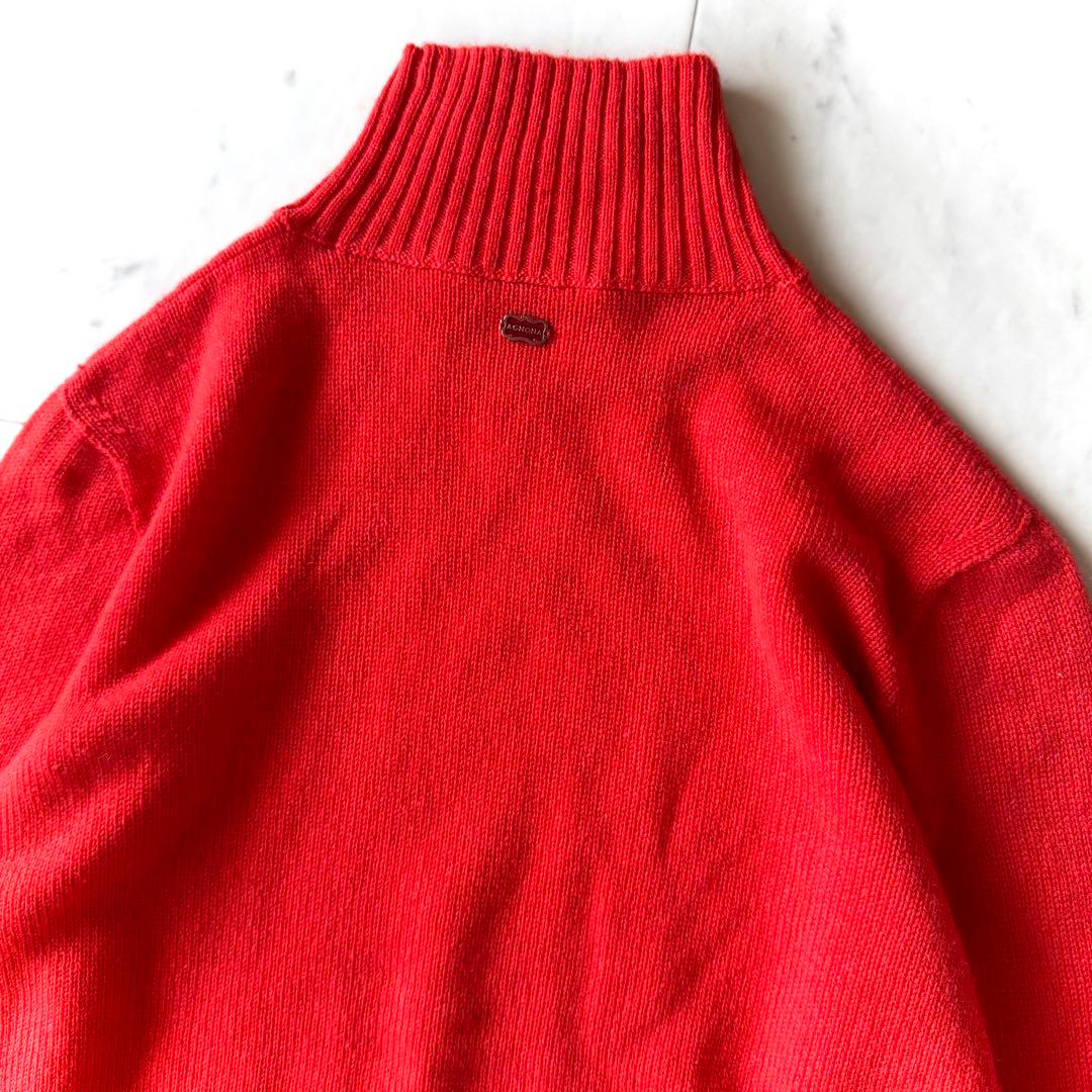 極美品 アニオナ AGNONA カシミヤ100％ ハイネックセーター オレンジ