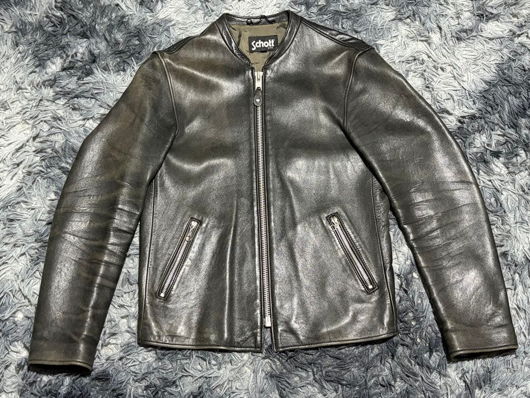 Schott×EDIFICEレザージャケット シングルライダース SCHOTT / ショット】 ラムレザーシングルライダース | エディフィス