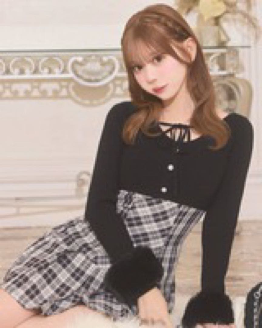 ミシェルマカロン ボレロsetチェックプリーツワンピ Fサイズ ボレロsetチェックプリーツワンピ ブラウン - メルカリ