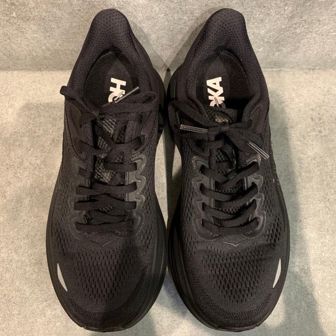 【未使用級】HOKA ONEONE BONDI 9 ブラック 24.5cm