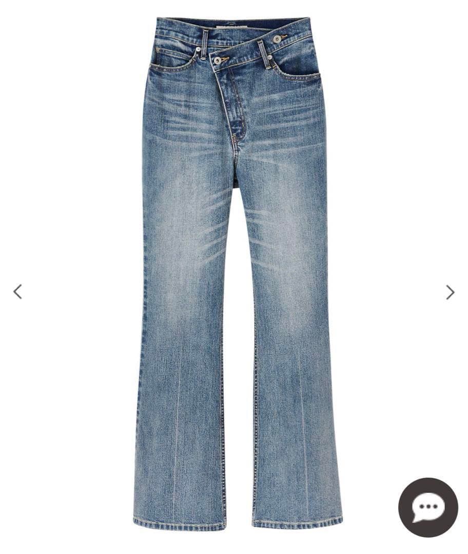 Sサイズ シェリエ sheller OKAYAMA Crash flare denim