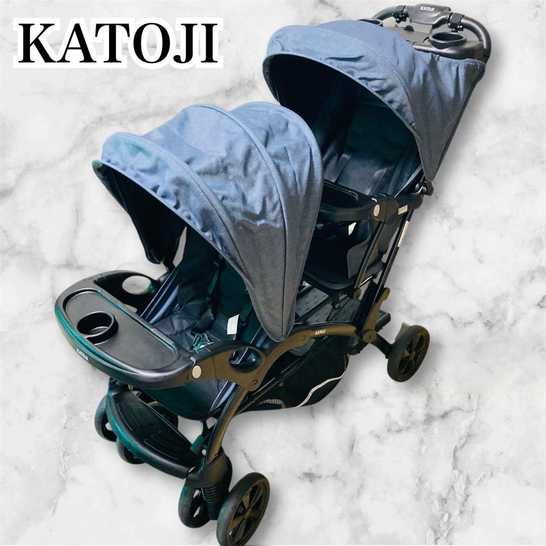 KATOJI カトージ 二人乗りベビーカー 二人でゴーDX デニム カトージ（KATOJI） 二人乗りベビーカー 二人でゴーDX デニム 新生児