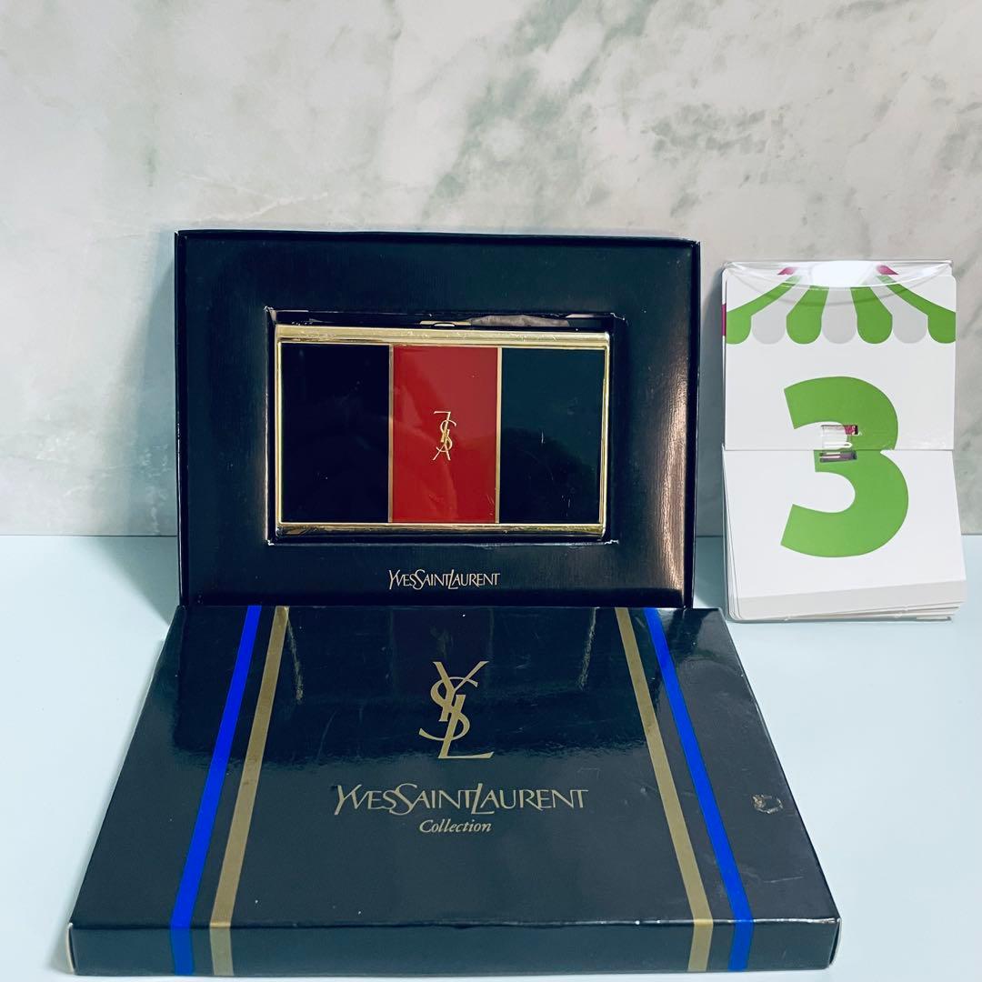 希少☆良品 イヴサンローラン 名刺入れ カードケース ゴールド