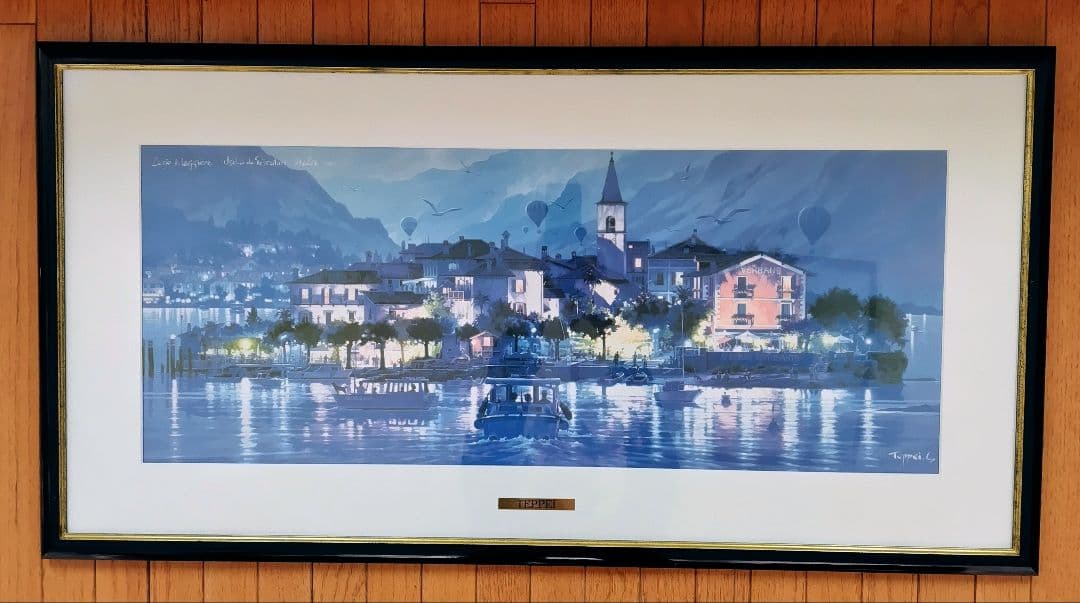 笹倉鉄平 ラゴ・マジョーレ 額装ポスター 104×54cm - メルカリ