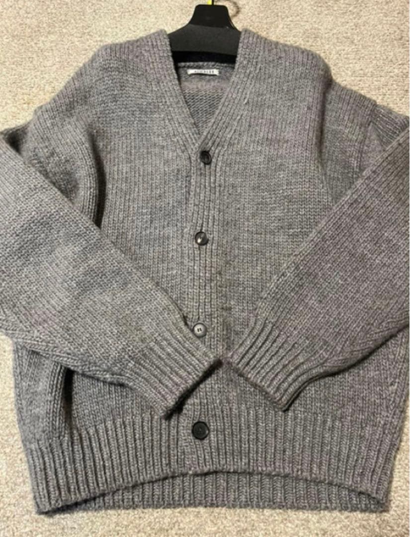 AURALEE SUPER MILLED KNIT BIG CARDIGAN - メルカリ