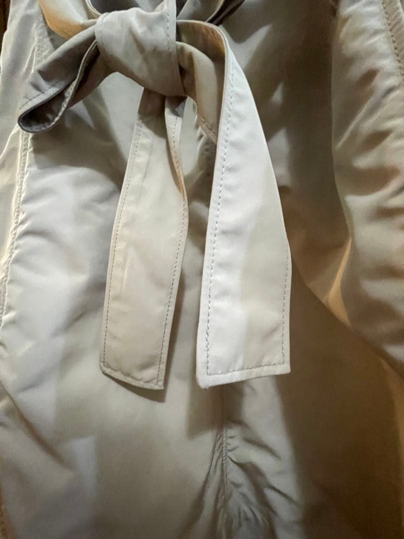 MONCLER ベージュ トレンチコート サイズ0 所有者162cm - メルカリ