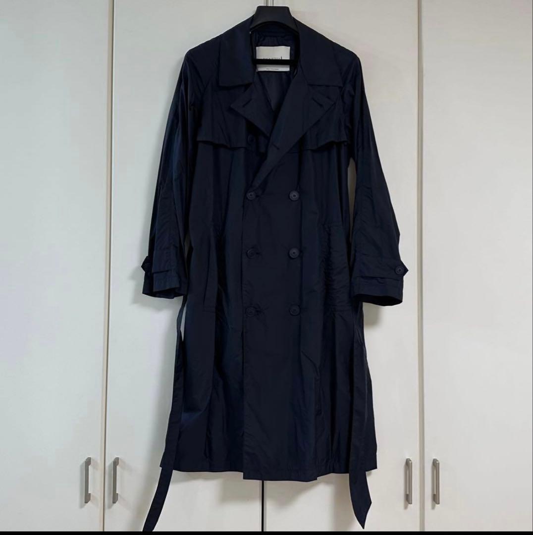 MACKINTOSH マッキントッシュ ナイロントレンチコート ネイビー 中古・古着通販】MACKINTOSH (マッキントッシュ) ゴム引きトレンチ