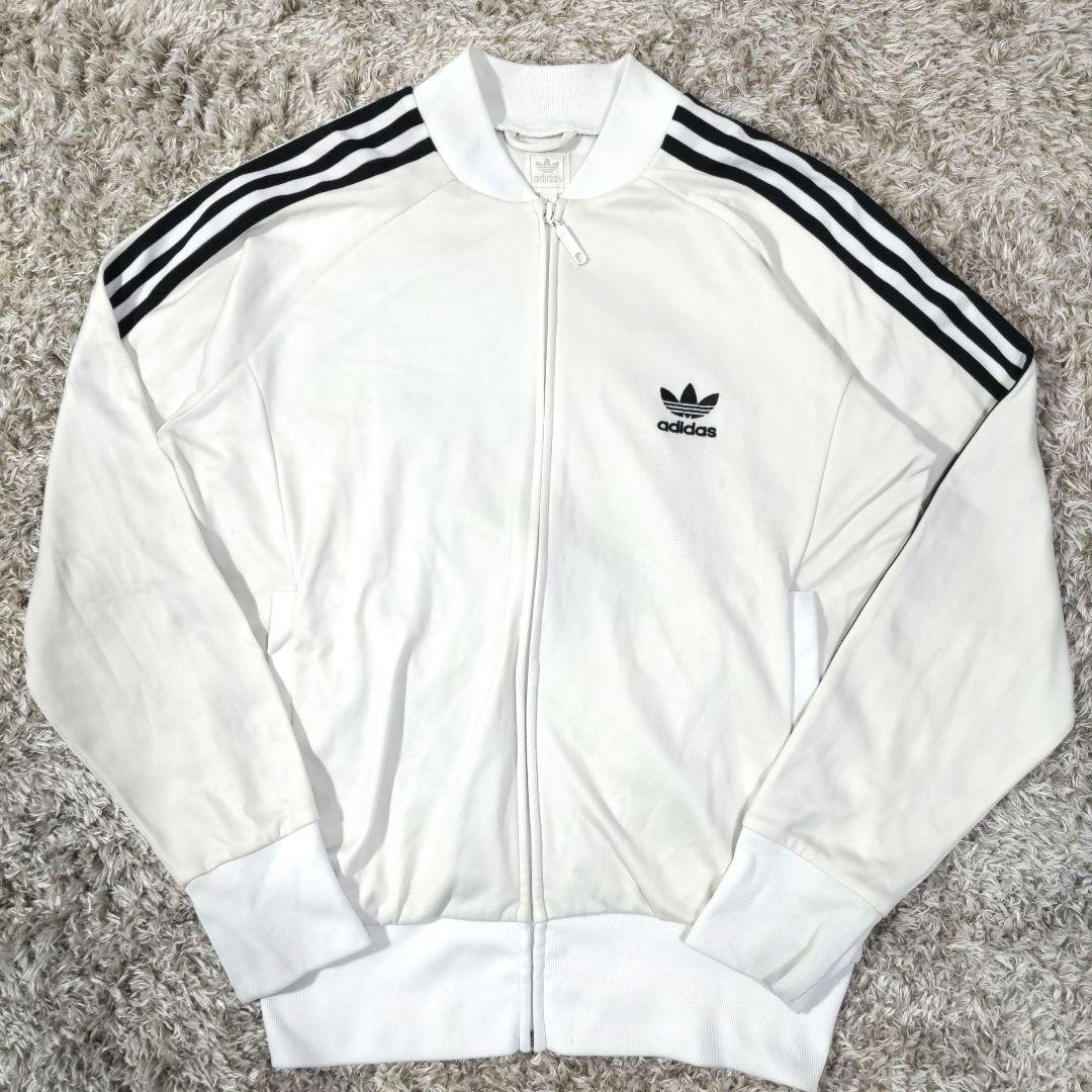 希少】adidas90s トラックジャケット ジャージ オフホワイト L - メルカリ