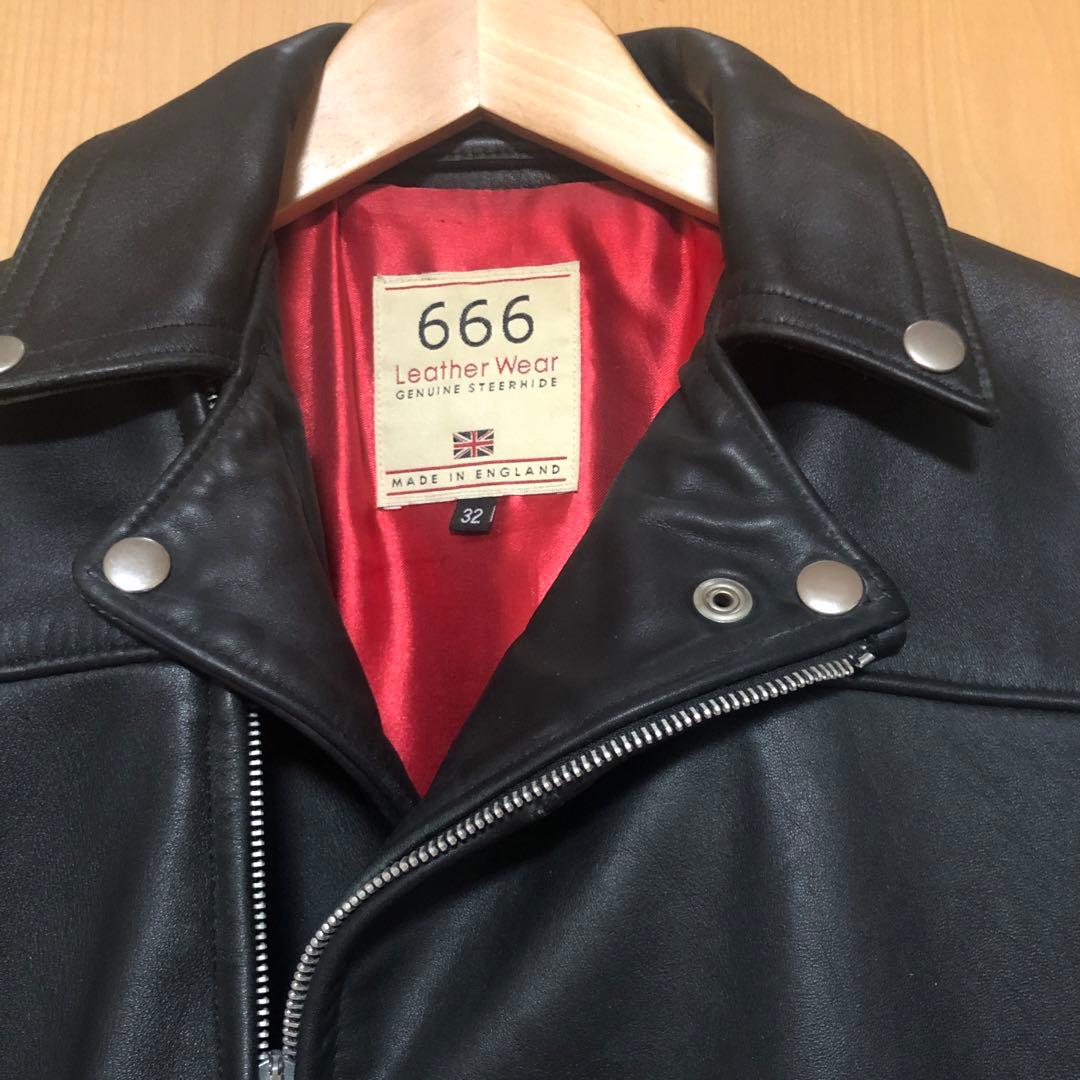 666 ダブルライダースジャケット スティアハイド - メルカリ